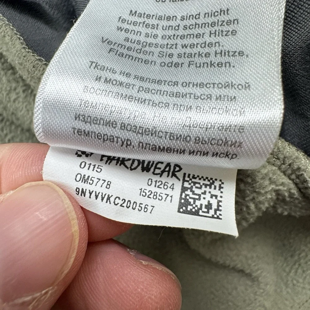 Mountain Hardware Fleece Mens Size XL Olive‎ Green Full Zip Hiking Gorpcore